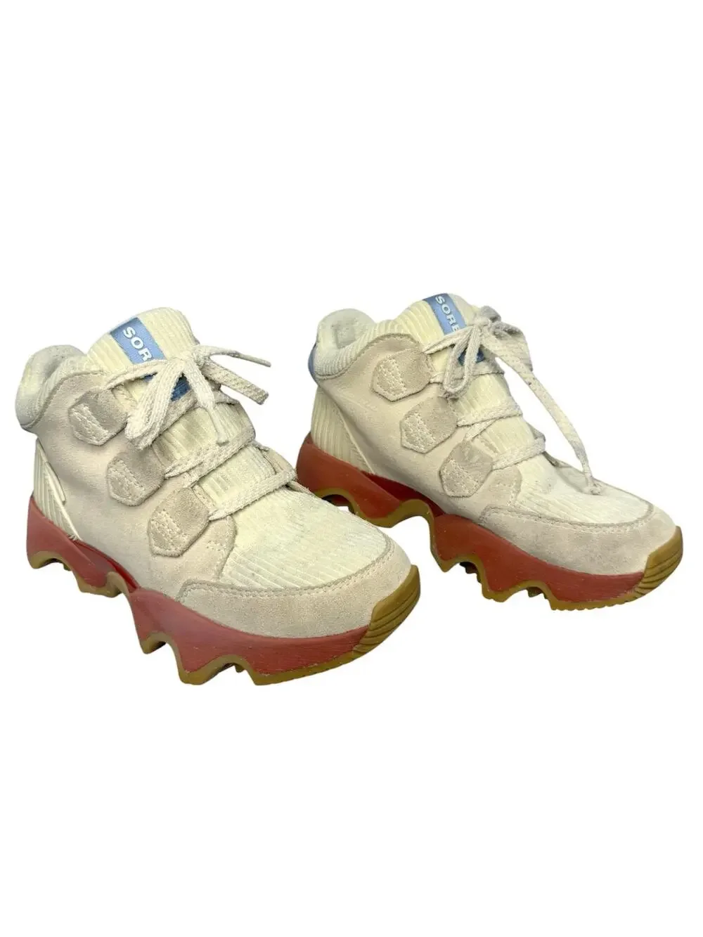 Sorel Kinetic Impact Caribou Plus Waterproof Sneaker Boot Cream Honey White 6